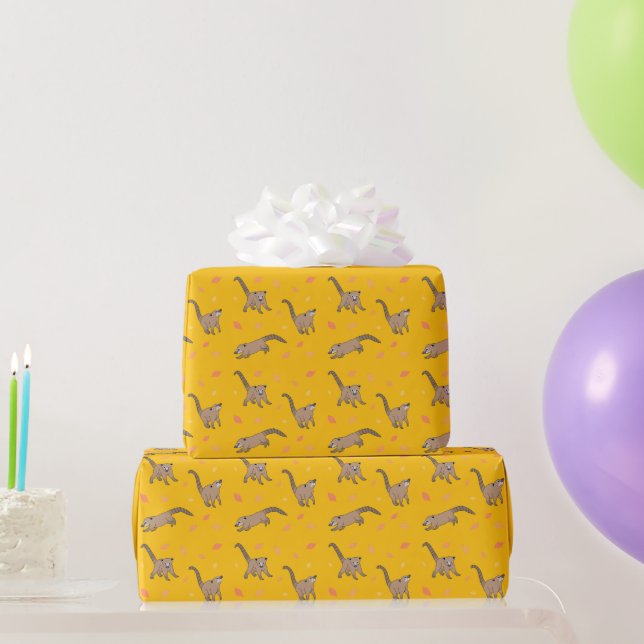 Cadeau Papier d'enveloppement pour bébés Coatis (Cadeaux de fête)