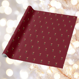 Cadeau Papier d'enveloppement pour chien de Noël