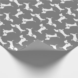 Cadeau Papier d'enveloppement pour chiot de chien Dachshu