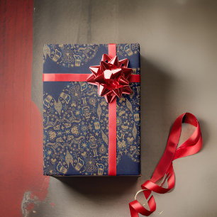 Cadeau Papier d'enveloppement pour fées noires et noires 