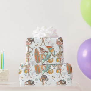 Cadeau Papier d'enveloppement pour fêtes de plage pour fi