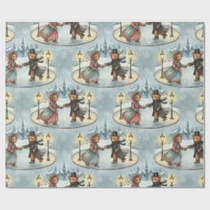 Cadeau Papier d'enveloppement pour patinage sur glace de