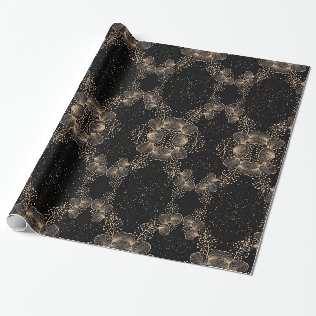 Cadeau Papier d'enveloppement pour voile d'or (Déroulé)