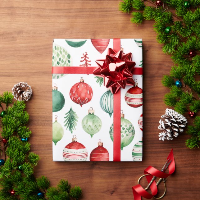 Cadeau Papier d'enveloppement rétro de Noël (Cadeau de vacances)