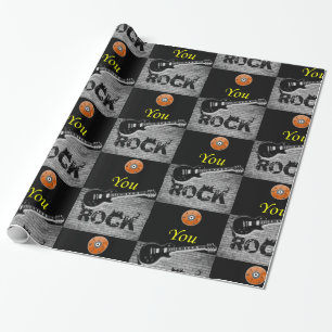 Cadeau Papier d'enveloppement Rock Music