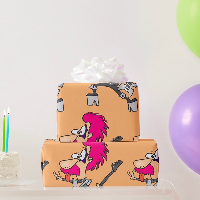 Cadeau Papier d'enveloppement Rocker Star (Créateur téléchargé)