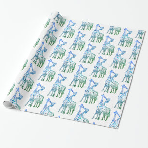 Cadeau Papier d'enveloppement romantique africain