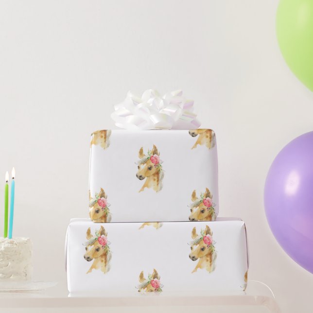 Cadeau Papier d'enveloppement rose (Cadeaux de fête)