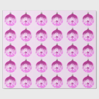 Cadeau Papier d'enveloppement rose ornement