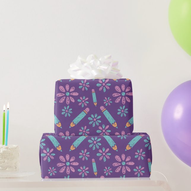 Cadeau Papier d'enveloppement sans soudure à l'école : Cr (Cadeaux de fête)