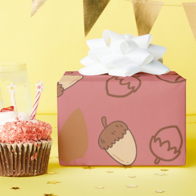Cadeau Papier d'enveloppement sans soudure pour l'automne (Fête d'anniversaire)