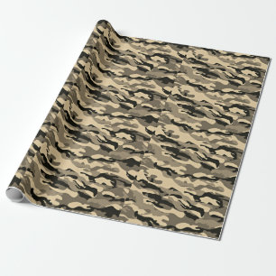Cadeau Papier d'enveloppement Sepia Camo