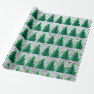 Cadeau Papier d'enveloppement simple Conifer