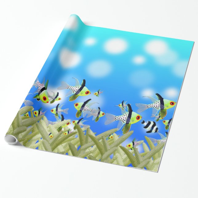 Cadeau Papier d'enveloppement sous-marin 28 (Déroulé)