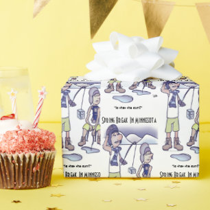 Cadeau Papier d'enveloppement Spring Break