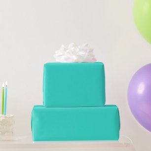 Cadeau Papier d'enveloppement turquoise