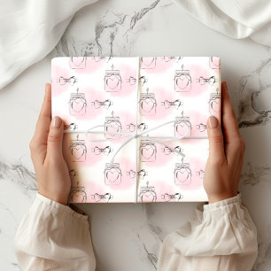 Cadeau Papier d'enveloppement Valentines de coeur croisé