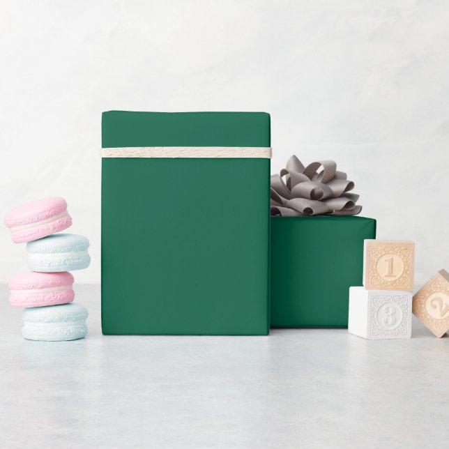 Cadeau Papier d'enveloppement vert foncé (Baby Shower)