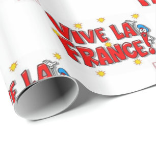 Cadeau Papier d'enveloppement Vive la France