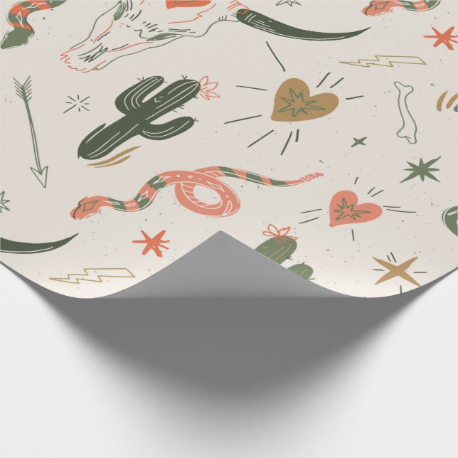 Cadeau Papier d'enveloppement Western Desert Love (Coin)