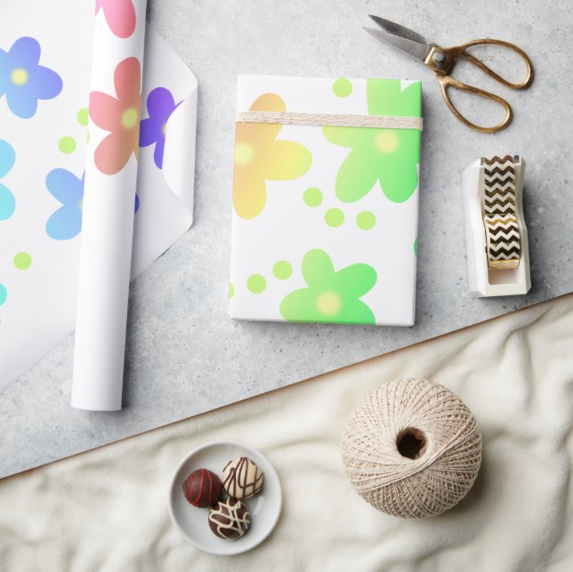 Cadeau Papier d'enveloppement Whimsical Rainbow (Artisanat)