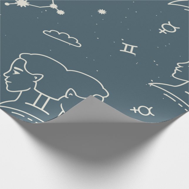 Cadeau Papier d'enveloppement Zodiac Gemini (Coin)