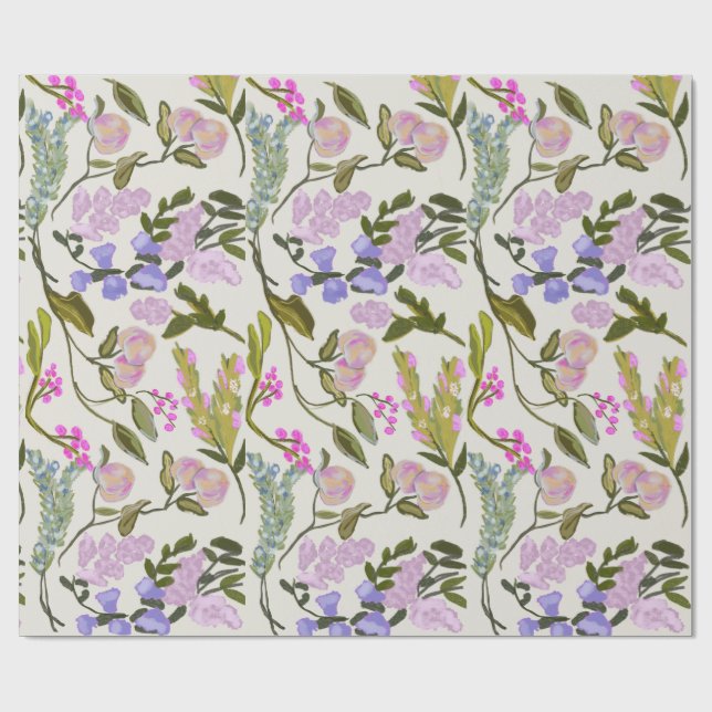 Cadeau Papier d'épluchage de la Pêche Florale (Plat)