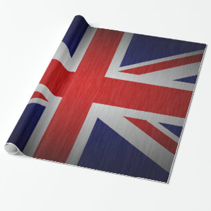 CADEAU PAPIER D'ÉTIQUETAGE DU DRAPEAU BRITANNIQUE