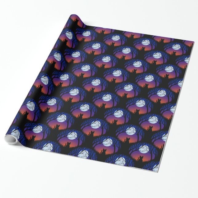 Cadeau Papier d'Halloween chat gras (Déroulé)