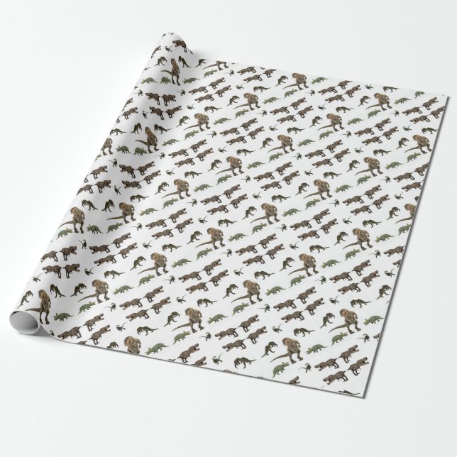 Cadeau Papier Dinosaure (Déroulé)
