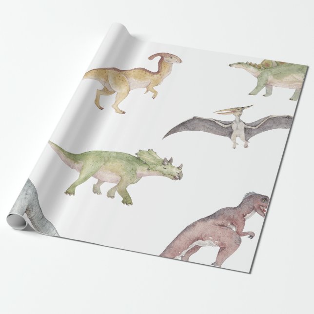 Cadeau Papier Dinosaure (Déroulé)