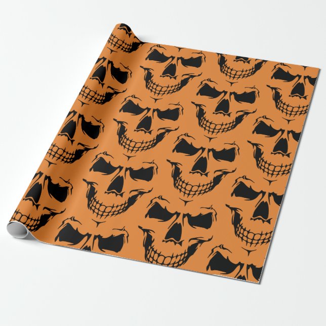 Cadeau Papier éffrayant de squelette de Halloween (Déroulé)