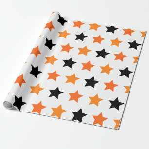 Cadeau Papier enveloppant des étoiles d'Halloween
