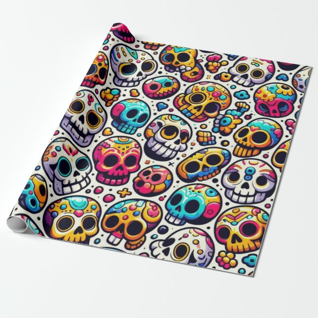 Cadeau Papier enveloppant pour Halloween... (Déroulé)