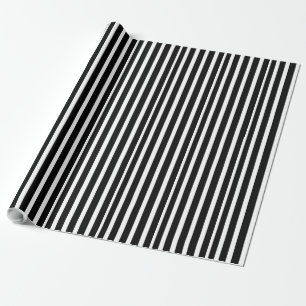 Cadeau Papier épais à broches noir et blanc