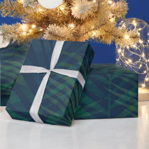 Cadeau Papier Feuille à enveloppement de palme vert foncé