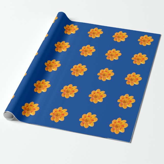 Cadeau Papier Fleur Emballage (Déroulé)