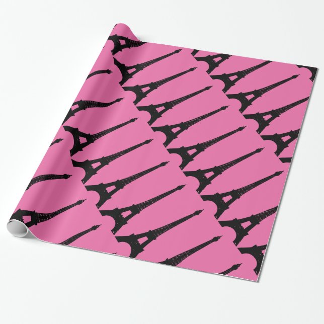 Cadeau Papier Fuchsia et Black Paris (Déroulé)