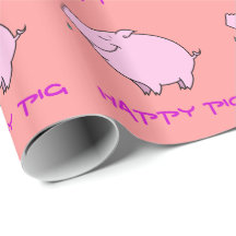 Papier glacé à enveloppement de cochon