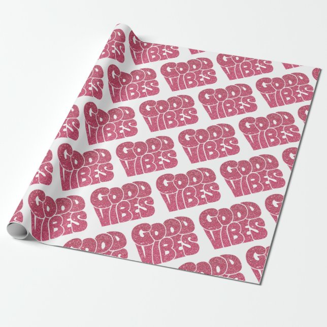 Cadeau Papier Good Vibes Wrapper (Déroulé)
