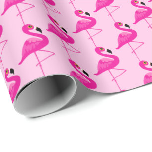Cadeau Papier graphique motif aux flamants roses