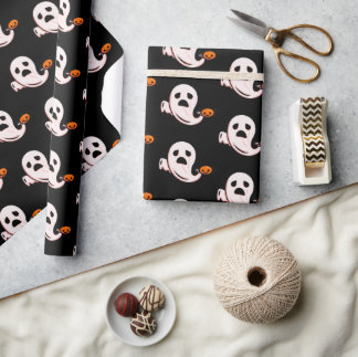 Cadeau Papier Halloween Super Ghost Wrapper