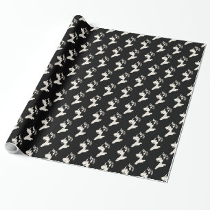 Cadeau Papier Husky Wrapper Papier Husky Puppy Sled