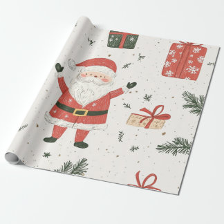 Cadeau Papier kadou Noël santa