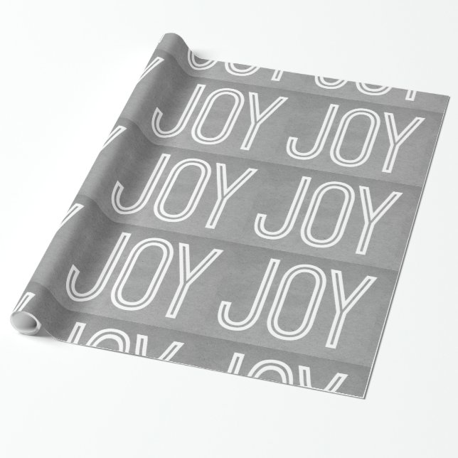 Cadeau Papier Kraft Joy Wrapping, Gris (Déroulé)