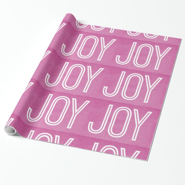 Cadeau Papier Kraft Joy Wrapping, rose (Déroulé)