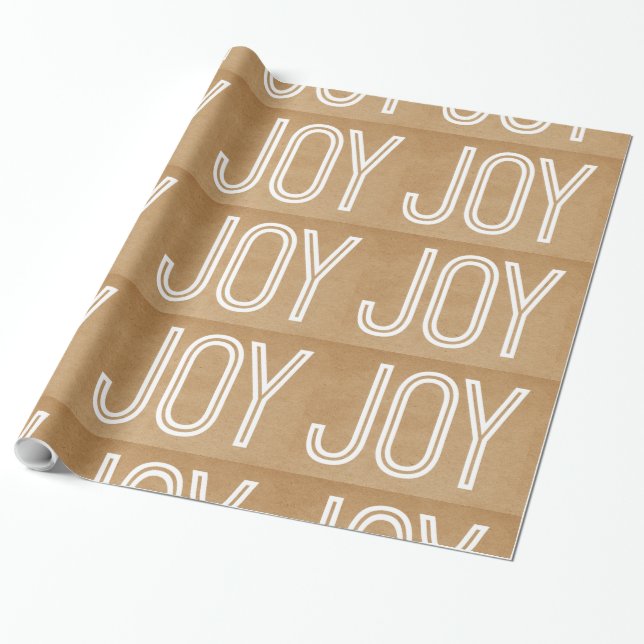 Cadeau Papier Kraft Joy Wrapping, Tan (Déroulé)