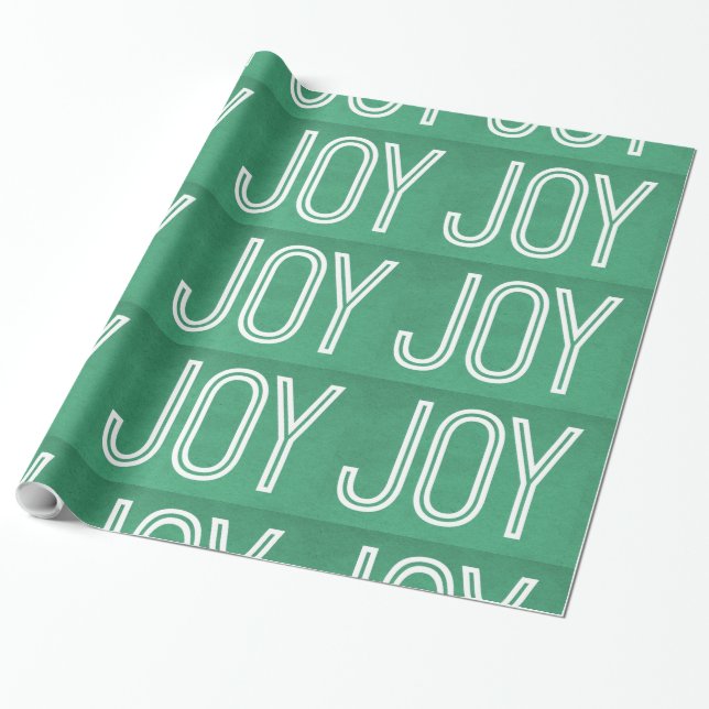 Cadeau Papier Kraft Joy Wrapping, Vert (Déroulé)