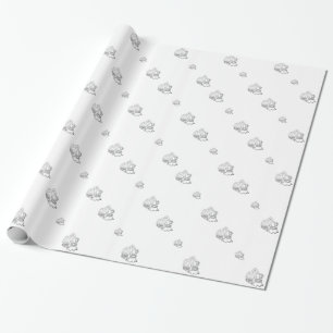 Cadeau Papier Mariage chrétien argenté