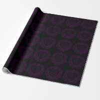 Papier Mariage gothique violet et noir